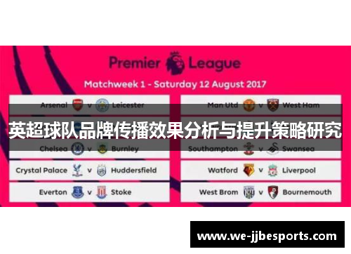 英超球队品牌传播效果分析与提升策略研究 英超球队品牌传播效果分析与提升策略研究